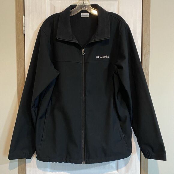 Columbia Ascender Softshell Jacket for Men, Size Large - Black - Picture 1 of 6